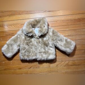 Janie and Jack Faux Fur Jacket – Holiday / Dress Coat – Size 5-6